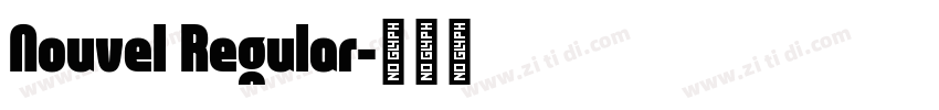 Nouvel Regular字体转换